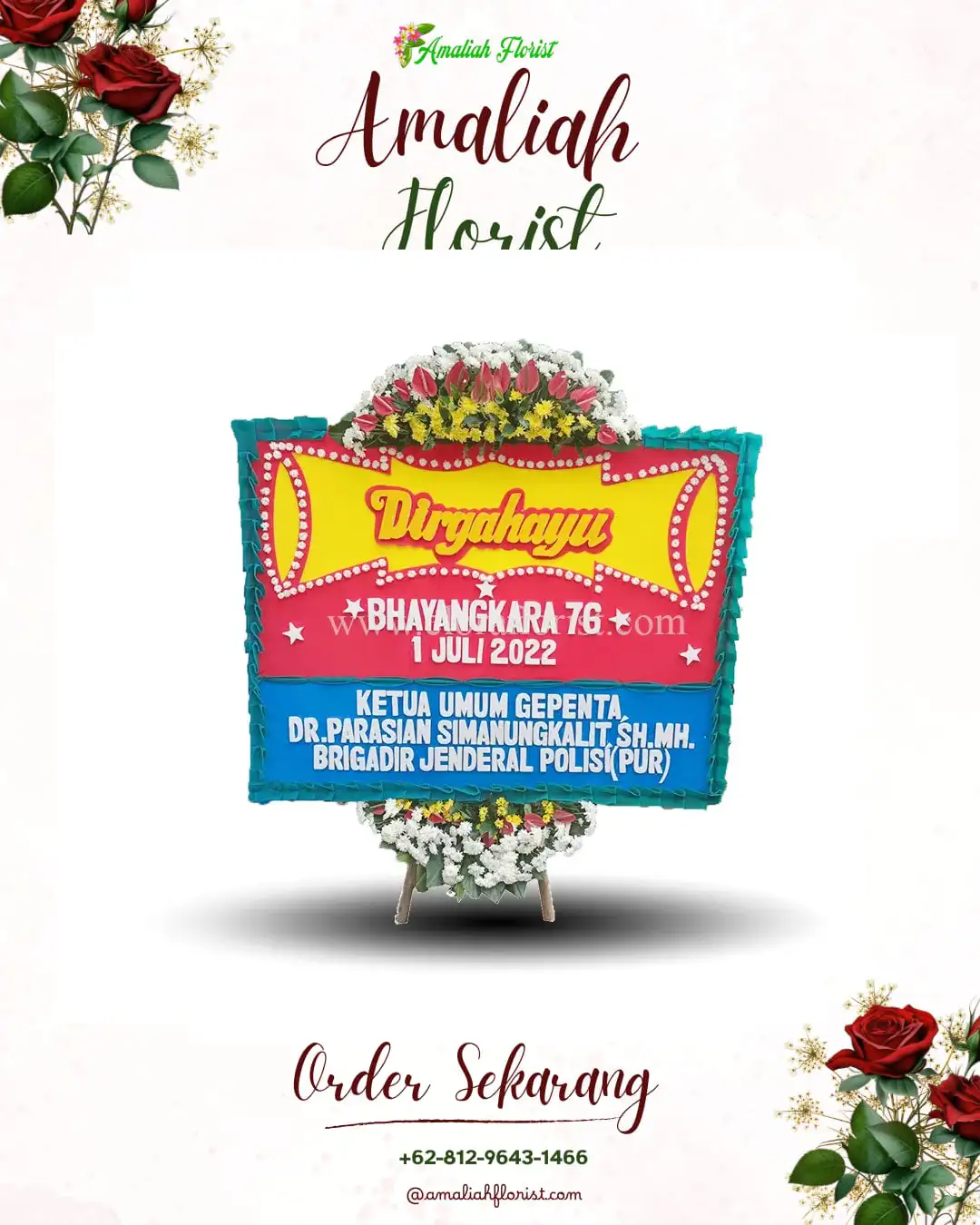 Papan Bunga HUT Ulang Tahun Kebrengan